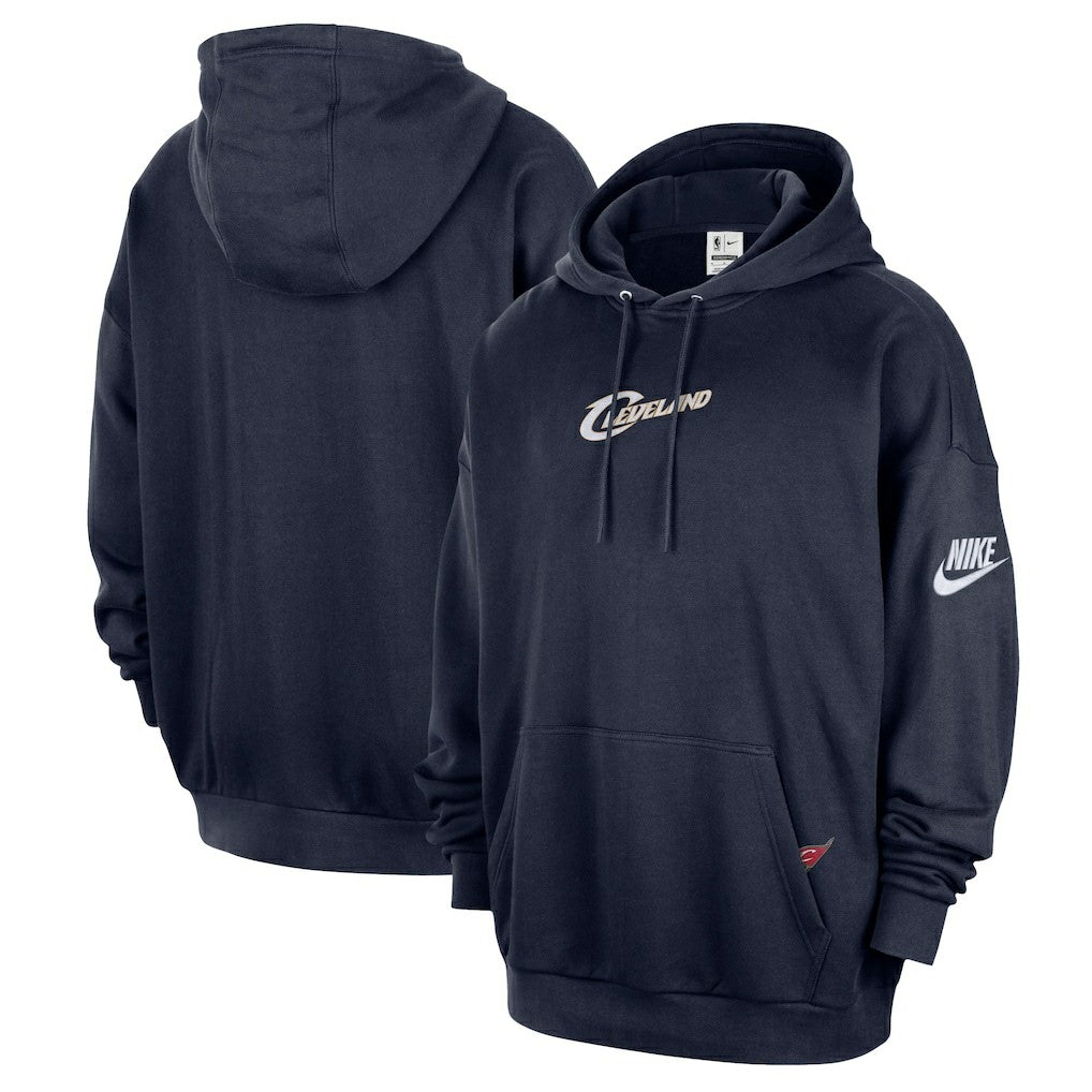 Cleveland Cavaliers Classic Edition Hardwood Classics Premium Club Heavyweight Fleece Hoodie sale - Navy | Nike discount