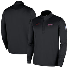 Chicago Bulls 2025/26 City Edition Remix Authentic Coaches Dri-FIT Half-Zip Top - Black | Nike outlet