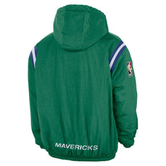 Dallas Mavericks Hardwood Classics Therma-FIT Half-Zip Hooded Windbreaker sale - Green | Nike on sale