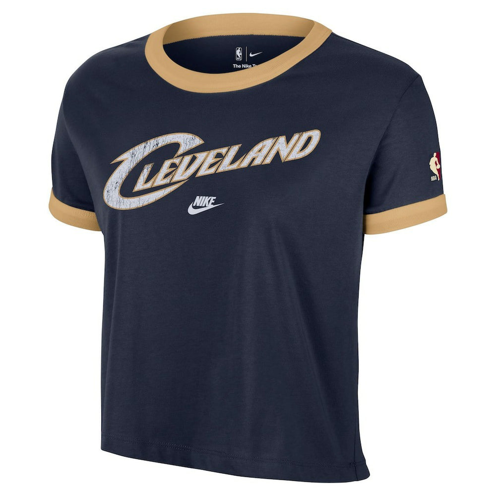 Cleveland Cavaliers Women's Classic Edition Hardwood Classics Essential Vintage Ringer T-Shirt sale - Navy | Nike shop