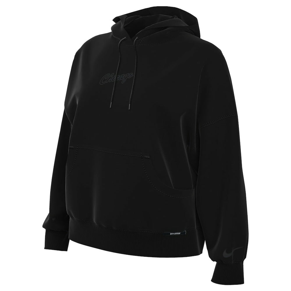 Chicago Bulls Women's 2025/26 City Edition Remix Premium Fleece Hoodie - Black | Nike outlet