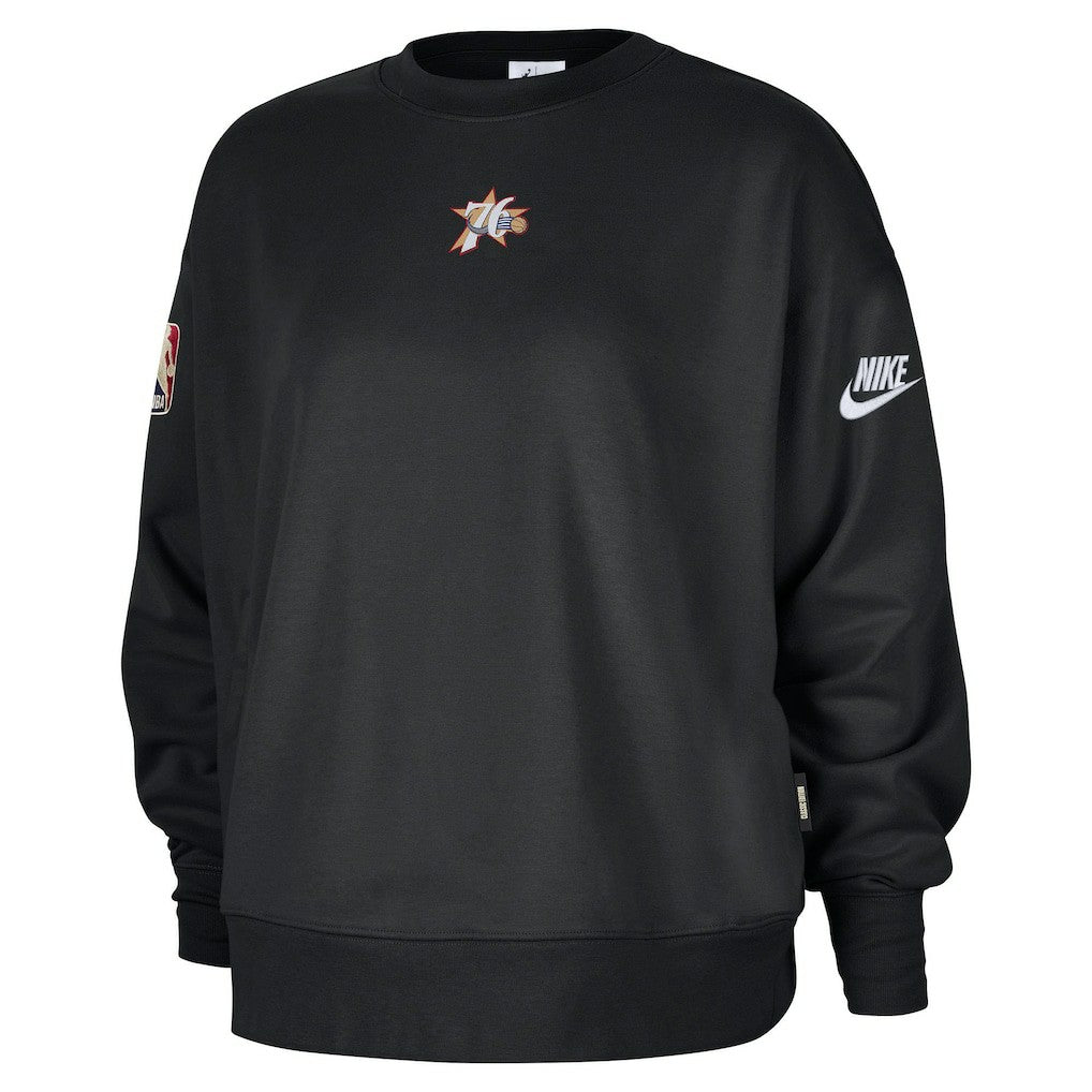 Philadelphia 76ers Women's Classic Edition Hardwood Classics Premium Phoenix Fleece Sweatshirt - Black | Nike cheap
