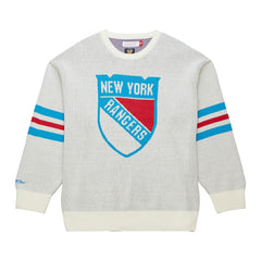 New York Rangers Mitchell & Ness Centennial Retro Logo Sweater