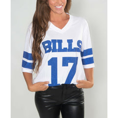 NFL Buffalo Bills Josh Allen  Cuce Women's Crystal V-Neck Tunic