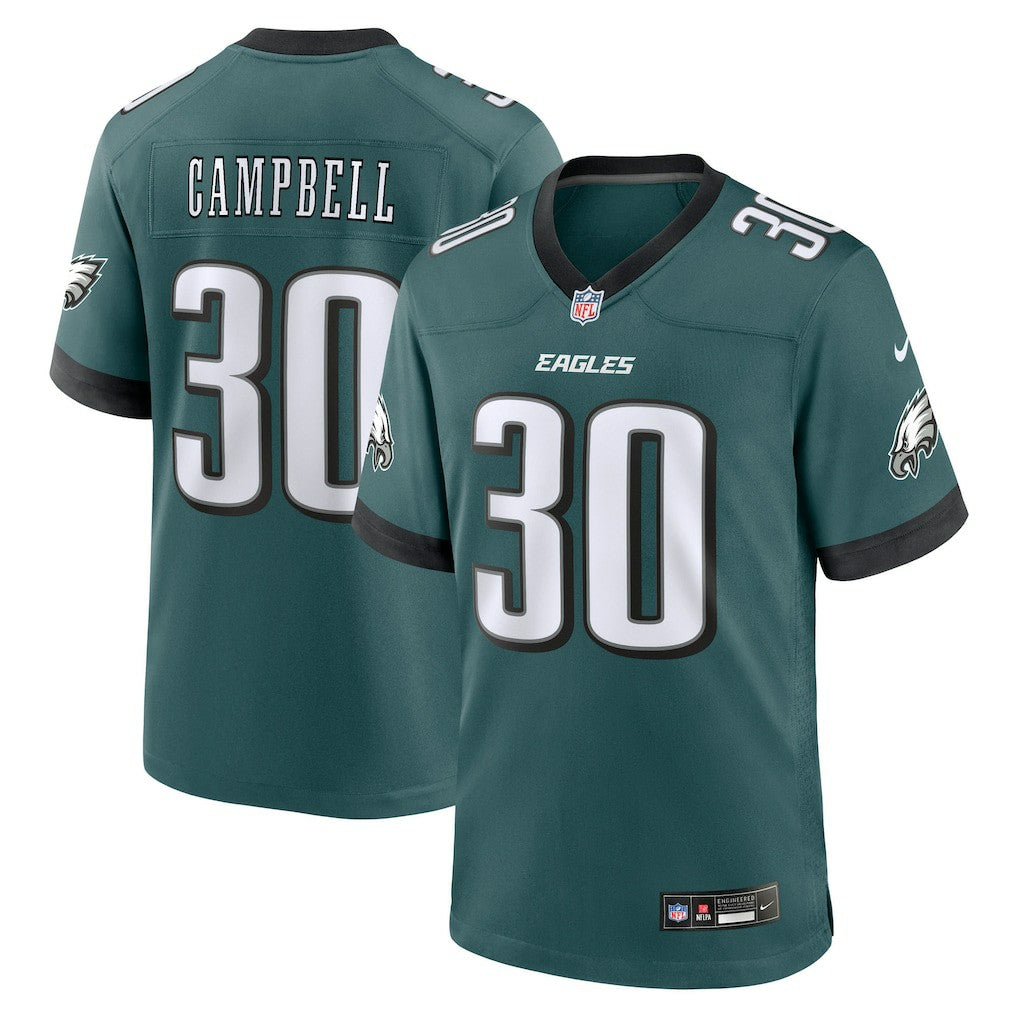 NFL Philadelphia Eagles Jihaad Campbell  2025 NFL Draft First Round Pick Game Jersey