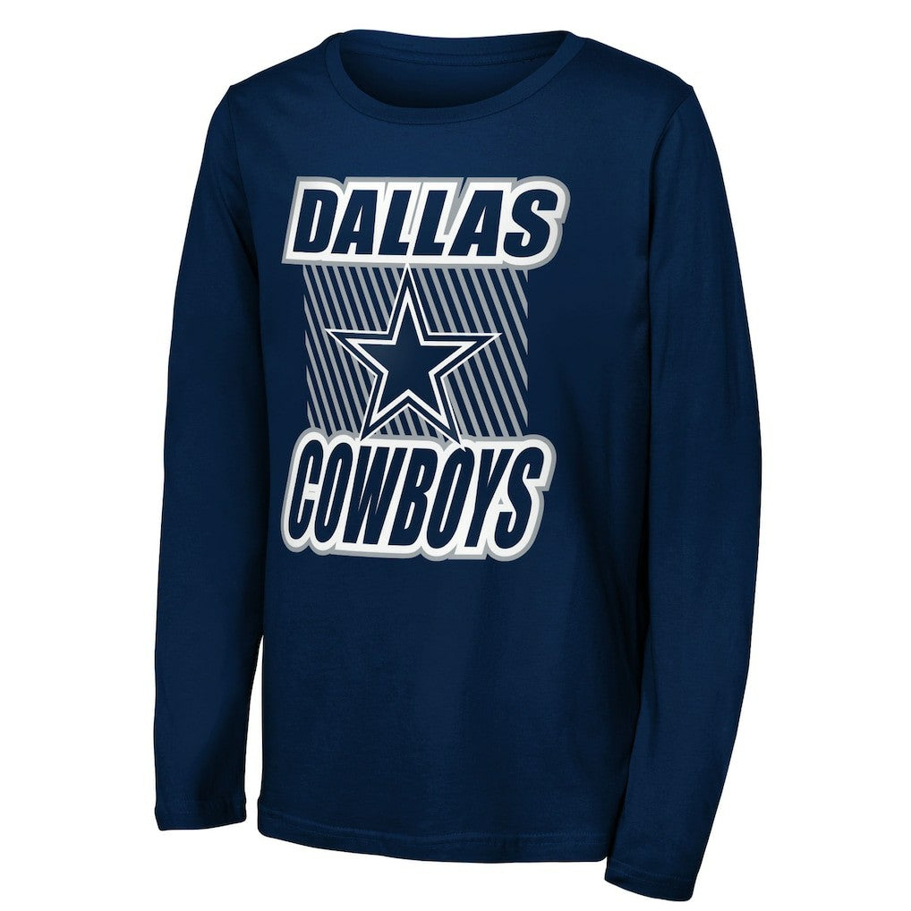 NFL Dallas Cowboys Outerstuff Youth Never Settle Long Sleeve T-Shirt