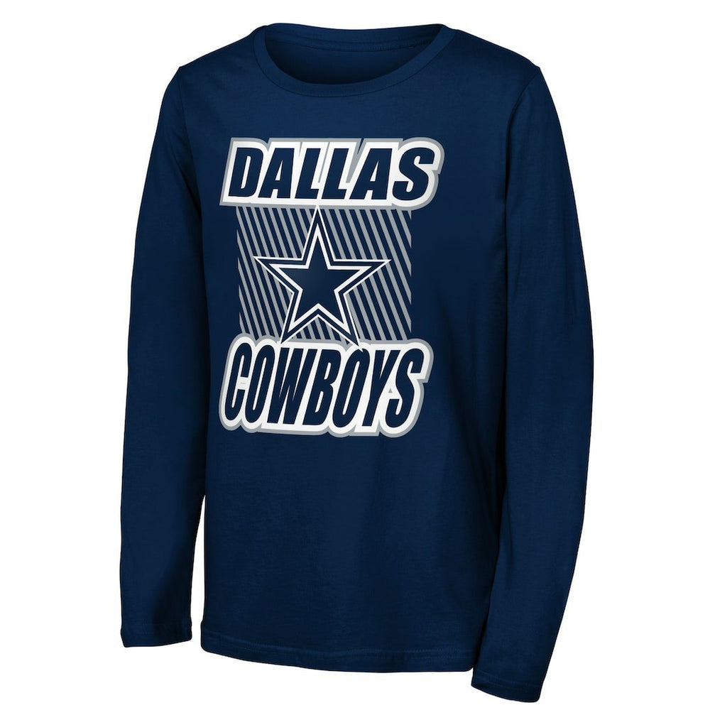 NFL Dallas Cowboys Outerstuff Youth Never Settle Long Sleeve T-Shirt