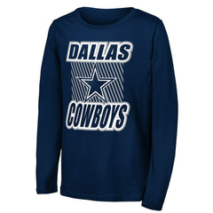 NFL Dallas Cowboys Outerstuff Youth Never Settle Long Sleeve T-Shirt