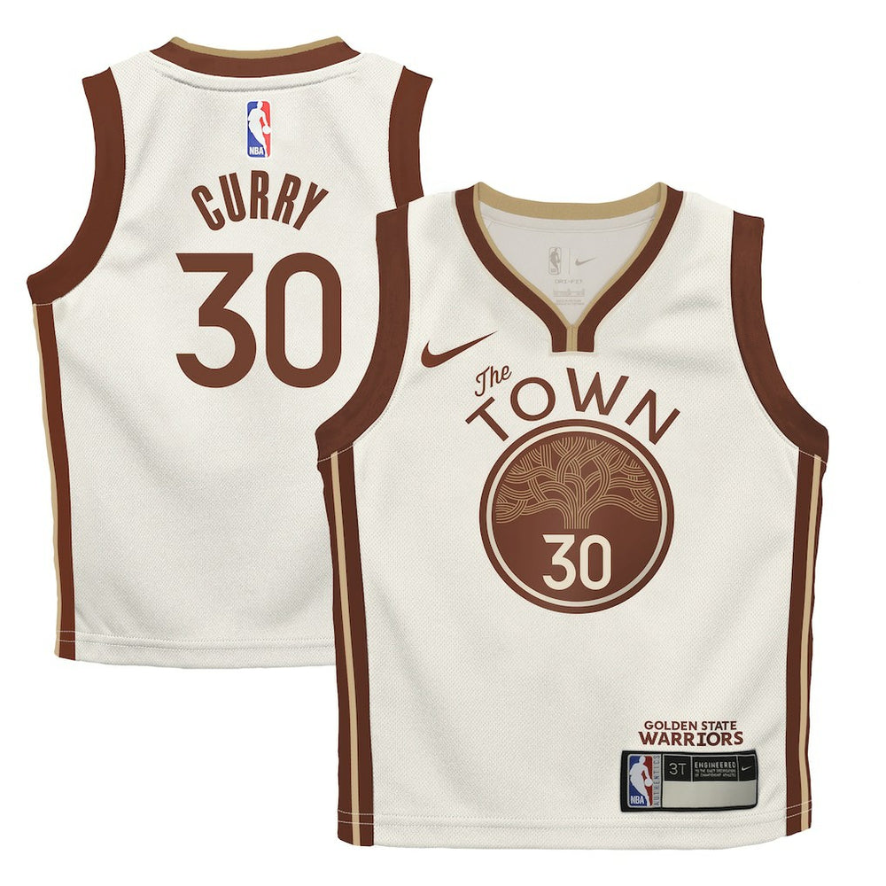 Stephen Curry Golden State Warriors Preschool 2025/26 City Edition Swingman Jersey sale - Tan | Nike for sale