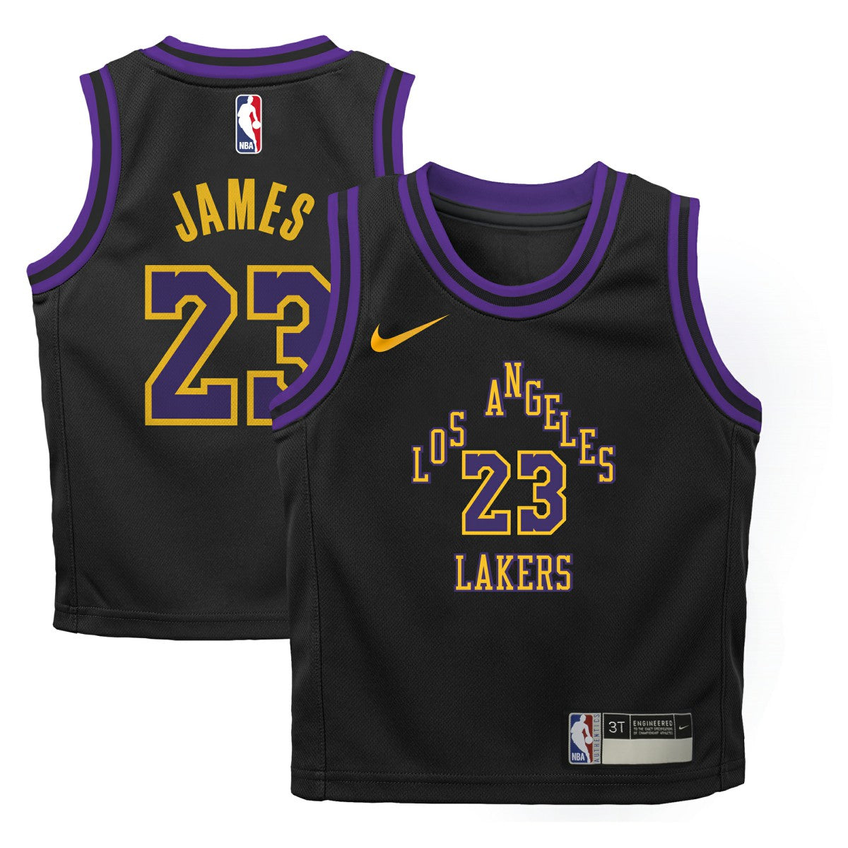 LeBron James Los Angeles Lakers Preschool 2025/26 City Edition Swingman Jersey - Black | Nike shop