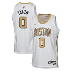 Jayson Tatum Boston Celtics Youth 2025/26 City Edition Swingman Jersey - White | Nike discount