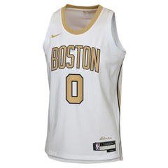 Jayson Tatum Boston Celtics Youth 2025/26 City Edition Swingman Jersey - White | Nike discount