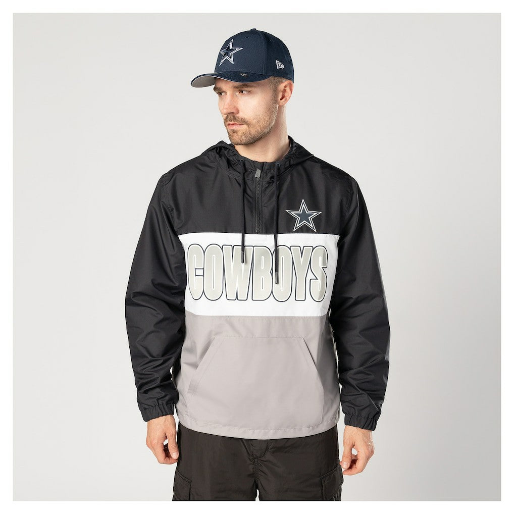 NFL Dallas Cowboys Ripstop Quarter-Zip Hooded Windbreaker
