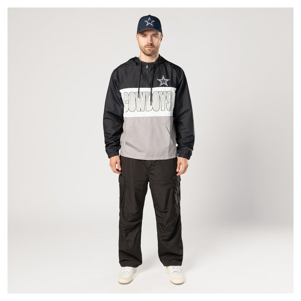 NFL Dallas Cowboys Ripstop Quarter-Zip Hooded Windbreaker