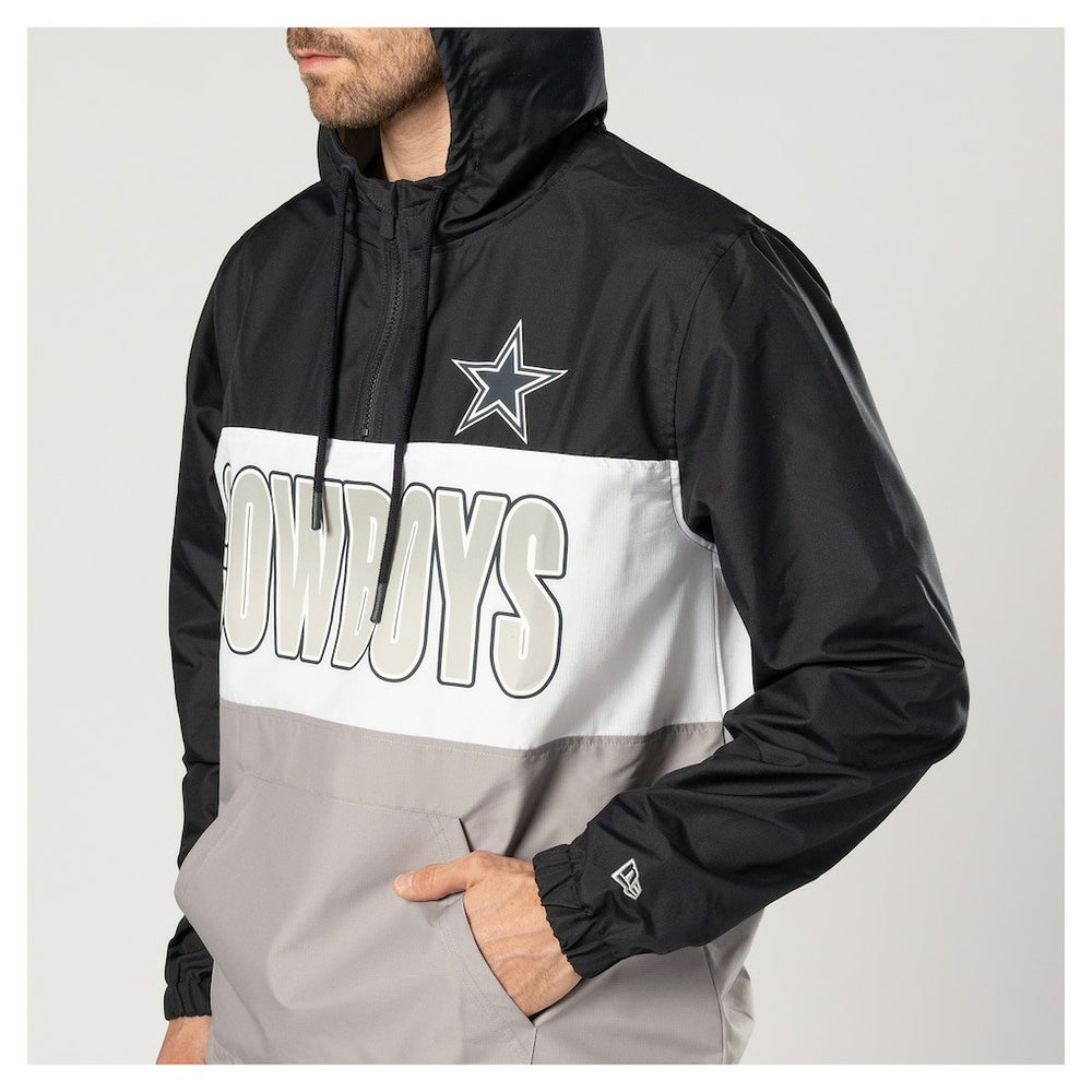 NFL Dallas Cowboys Ripstop Quarter-Zip Hooded Windbreaker