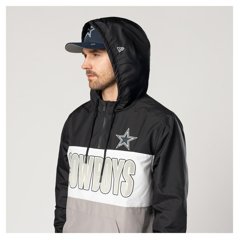 NFL Dallas Cowboys Ripstop Quarter-Zip Hooded Windbreaker