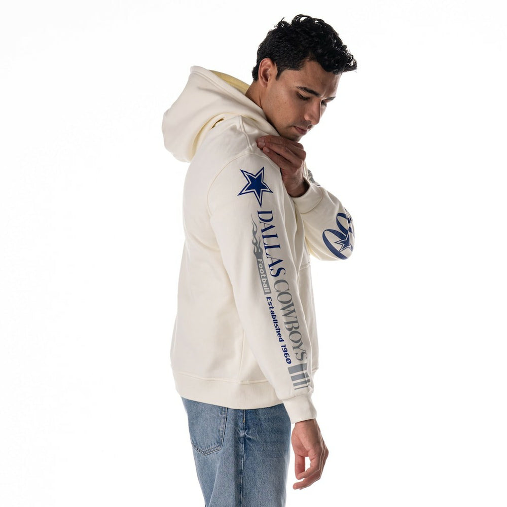 NFL Dallas Cowboys The Wild Collective Unisex Stacked Graphic Sleeve Fleece Hoodie