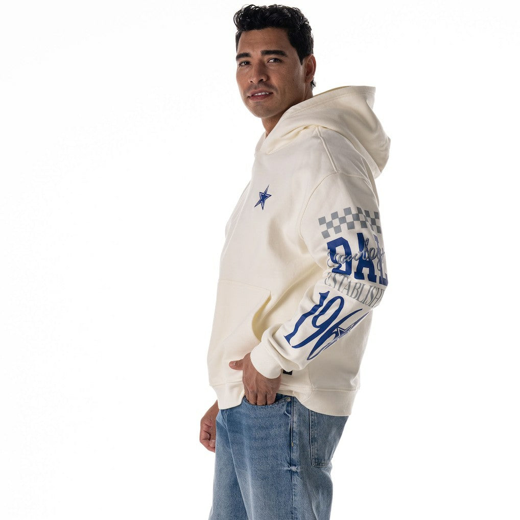 NFL Dallas Cowboys The Wild Collective Unisex Stacked Graphic Sleeve Fleece Hoodie