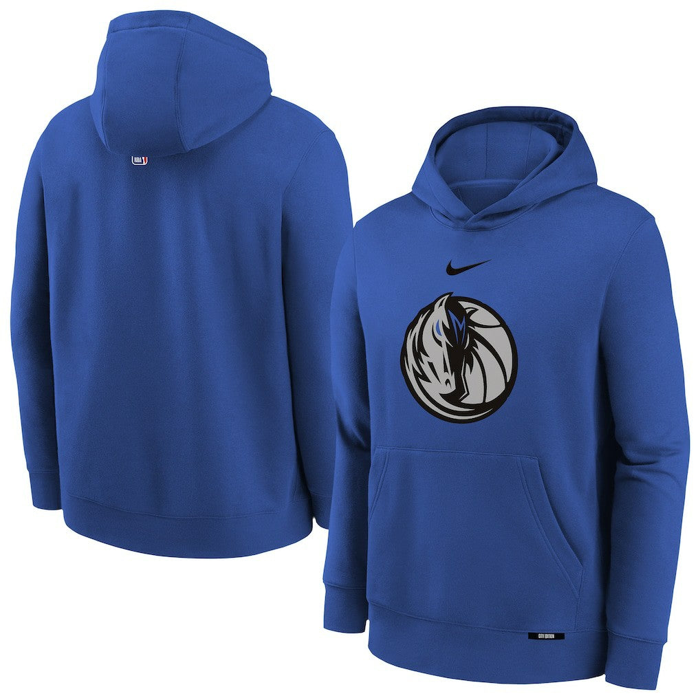 Dallas Mavericks Youth 2025/26 City Edition Club Fleece Pullover Hoodie sale - Royal | Nike online