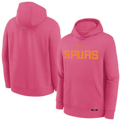 San Antonio Spurs Youth 2025/26 City Edition Club Fleece Pullover Hoodie - Pink | Nike sale