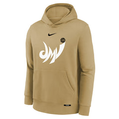 Washington Wizards Youth 2025/26 City Edition Club Logo Fleece Hoodie - Tan | Nike discount