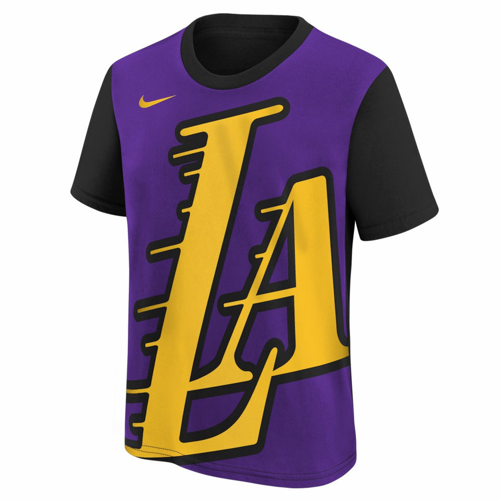 Los Angeles Lakers Youth 2025/26 City Edition Max90 T-Shirt - Purple/Black | Nike sale
