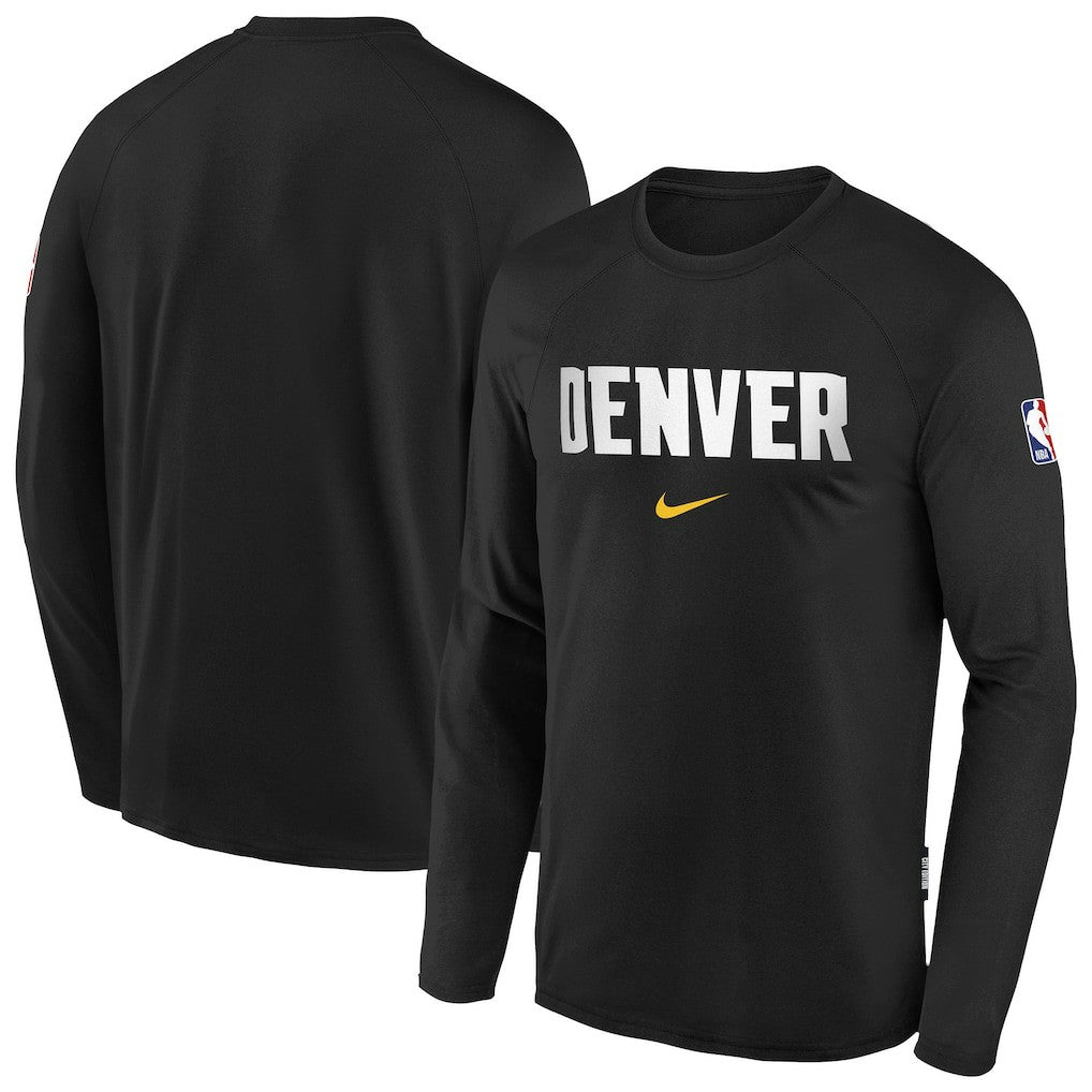Denver Nuggets Youth 2025/26 City Edition Dri-Fit Long Sleeve Game Top sale - Black | Nike for sale