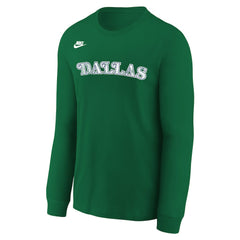 Dallas Mavericks Youth Hardwood Classics Essential Logo Max90 Long Sleeve T-Shirt sale - Green | Nike discount