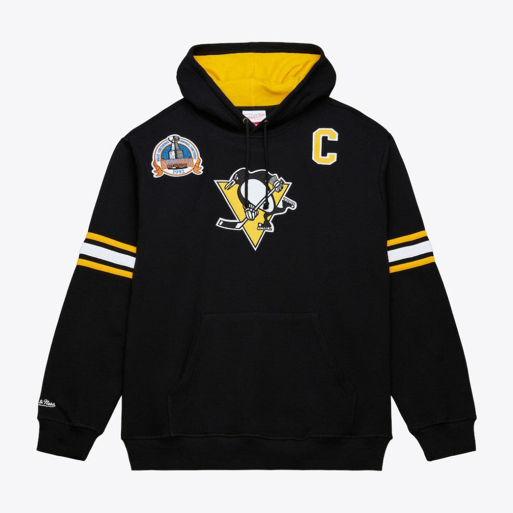 Mario Lemieux Pittsburgh Penguins Mitchell & Ness 1992 Name & Number Premium Pullover Hoodie