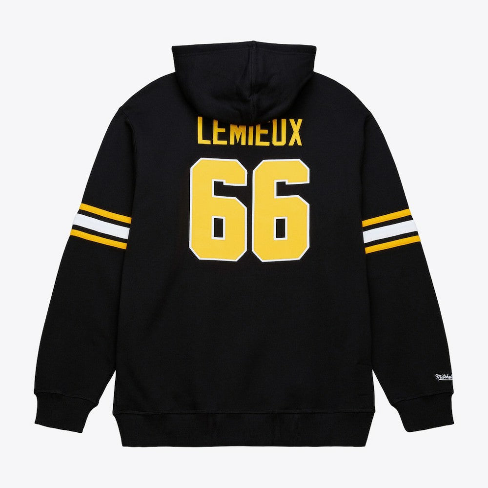 Mario Lemieux Pittsburgh Penguins Mitchell & Ness 1992 Name & Number Premium Pullover Hoodie