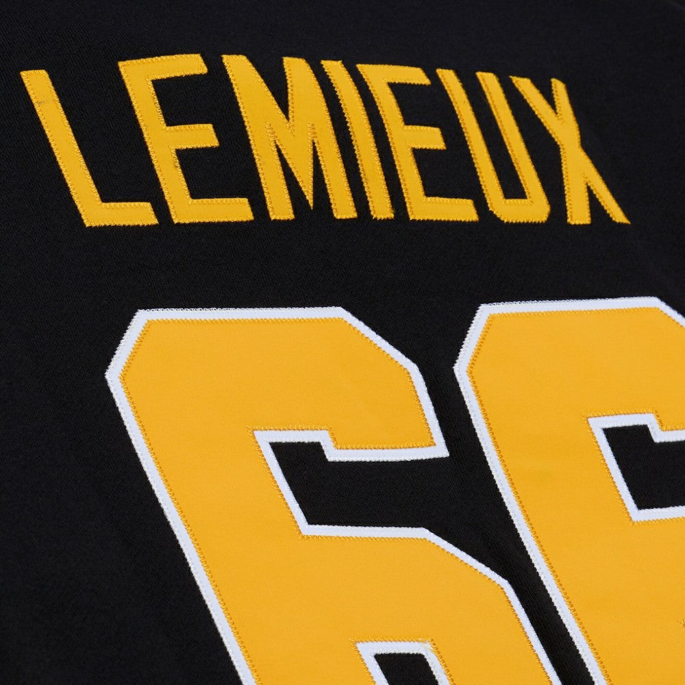 Mario Lemieux Pittsburgh Penguins Mitchell & Ness 1992 Name & Number Premium Pullover Hoodie