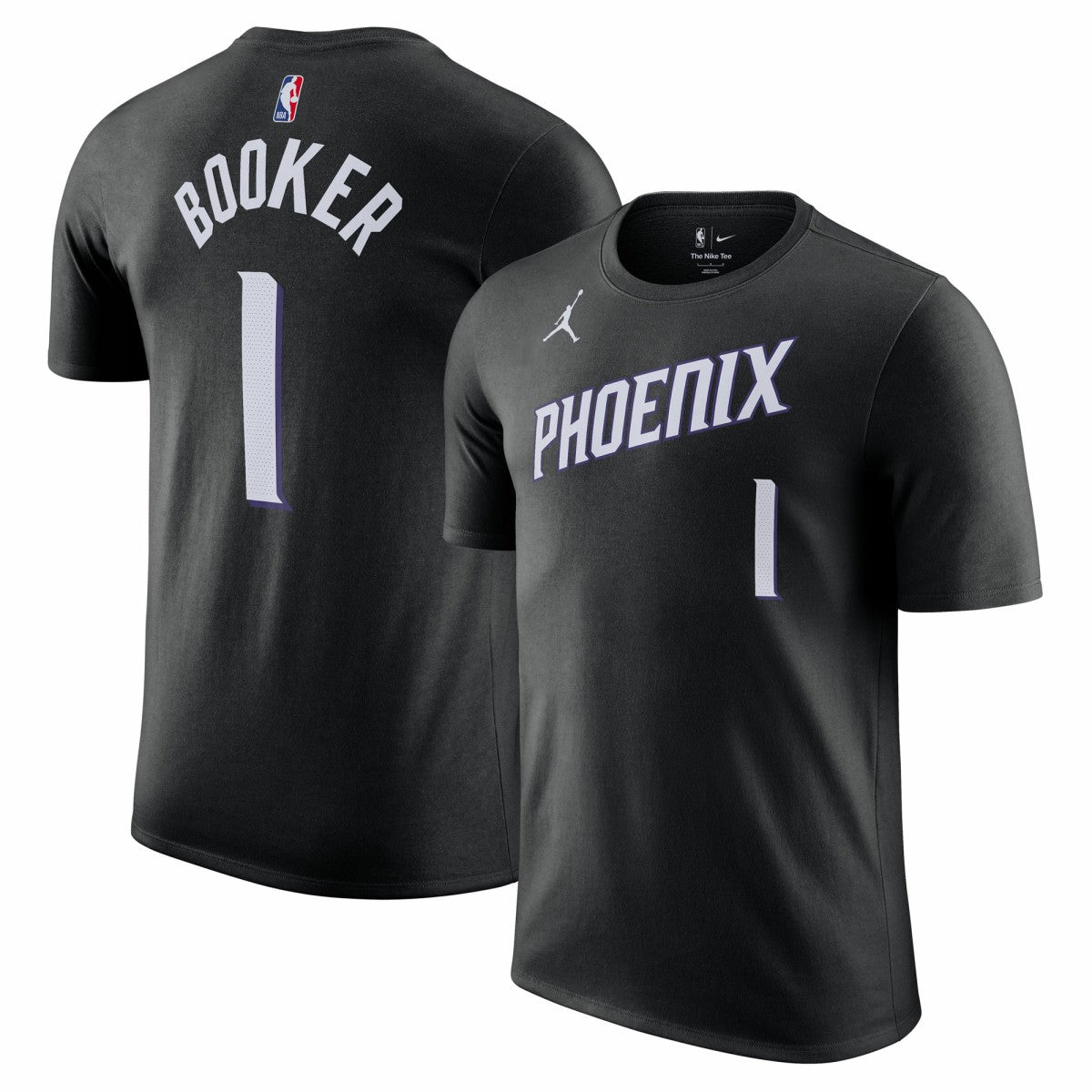 Devin Booker Phoenix Suns Jordan Brand Unisex Name & Number T-Shirt - Statement Edition - Black for sale