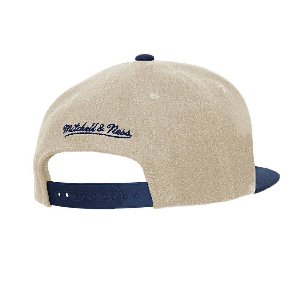 New York Yankees Subway Series Matchup Pro Pinch Snapback - Cream | Mitchell & Ness