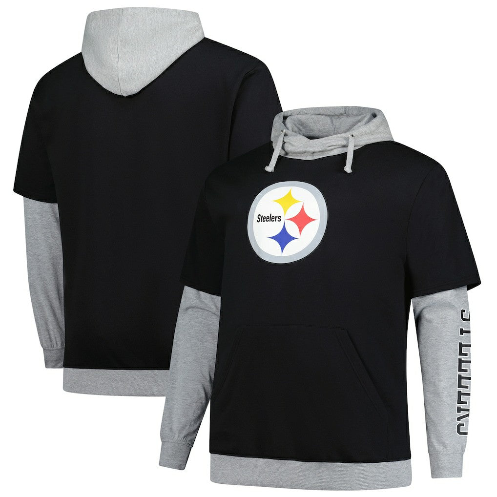 NFL Pittsburgh Steelers Big & Tall Twofer Pullover Hoodie