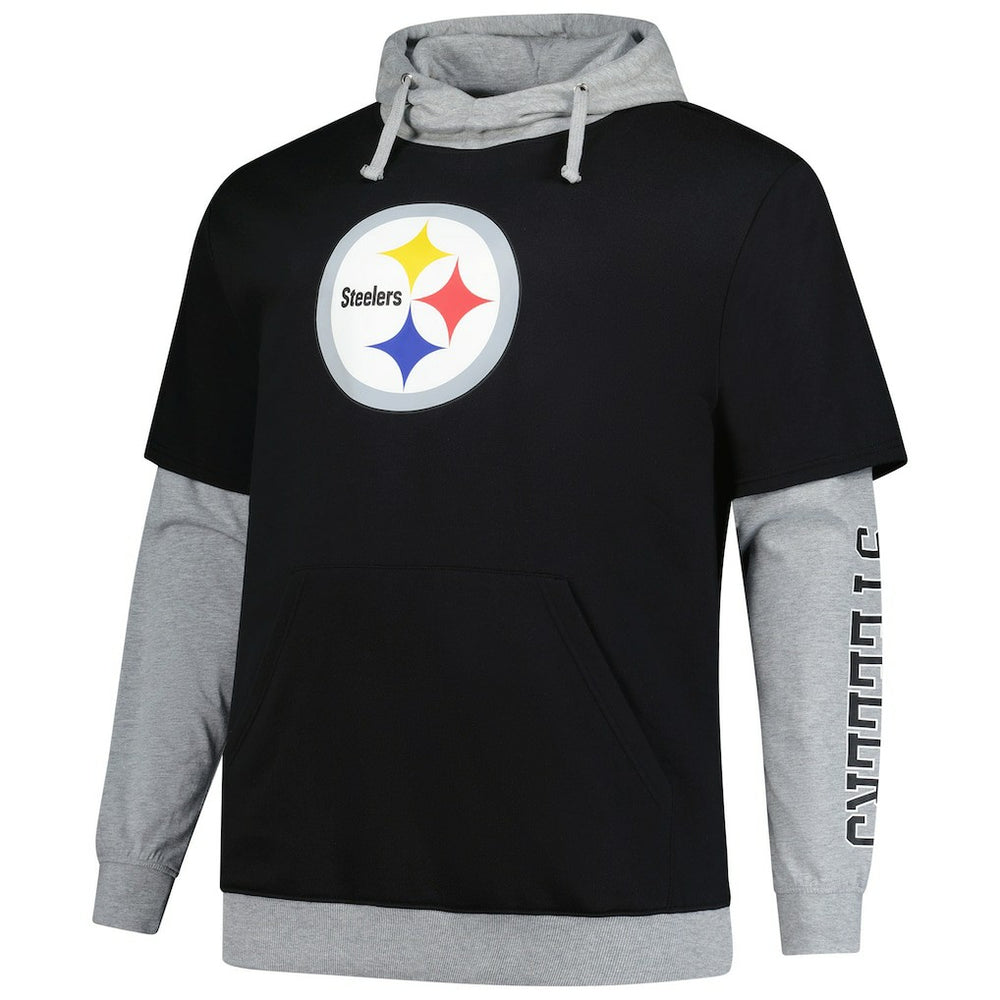 NFL Pittsburgh Steelers Big & Tall Twofer Pullover Hoodie