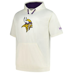 NFL Minnesota Vikings Profile Big & Tall Chest Print and Logo Short Sleeve Pullover Hoodie