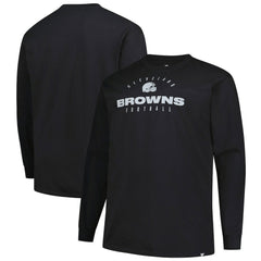 NFL Cleveland Browns Big & Tall Coverage Scheme Long Sleeve T-Shirt