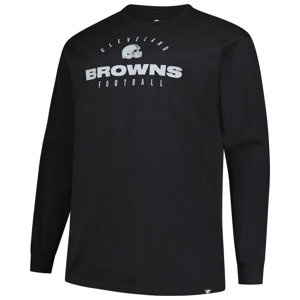 NFL Cleveland Browns Big & Tall Coverage Scheme Long Sleeve T-Shirt