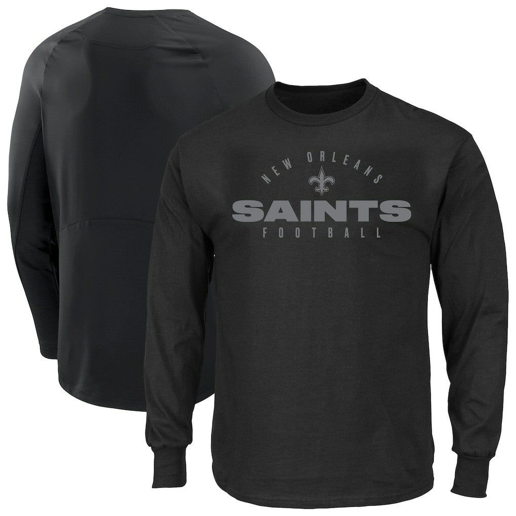 NFL New Orleans Saints Big & Tall Coverage Scheme Long Sleeve T-Shirt