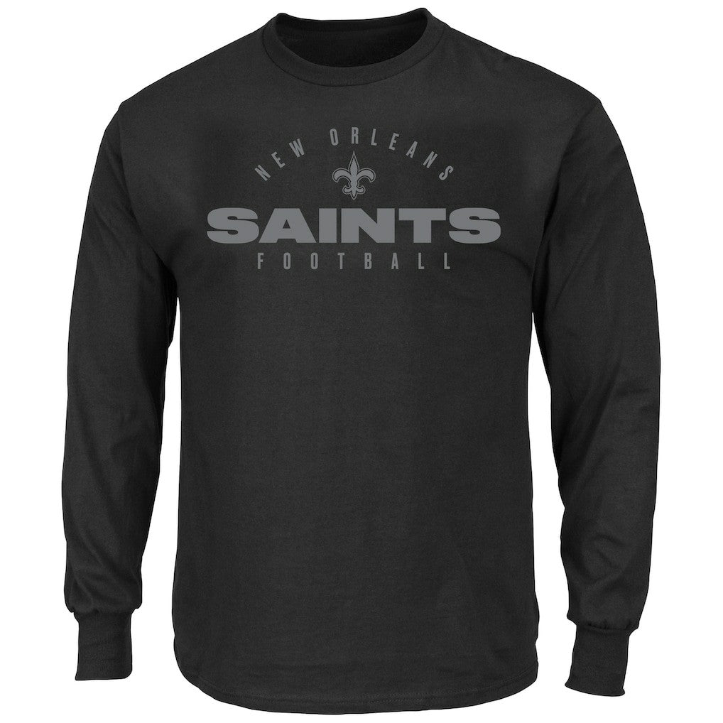 NFL New Orleans Saints Big & Tall Coverage Scheme Long Sleeve T-Shirt
