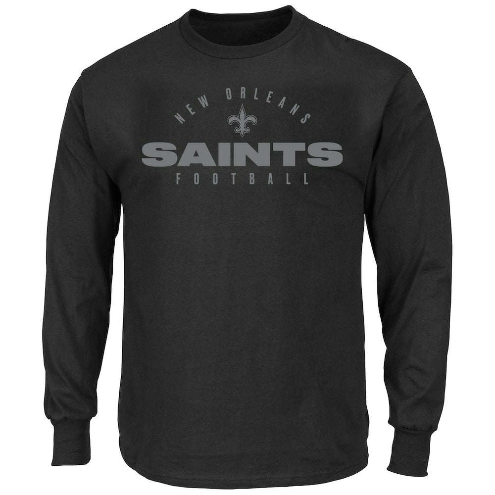 NFL New Orleans Saints Big & Tall Coverage Scheme Long Sleeve T-Shirt