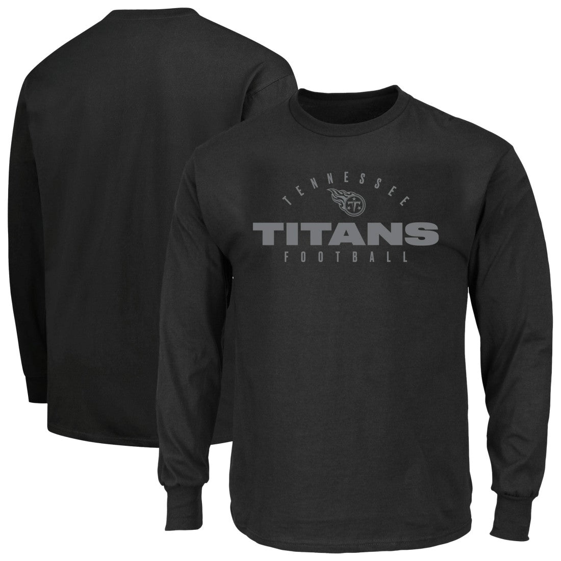 NFL Tennessee Titans Big & Tall Coverage Scheme Long Sleeve T-Shirt