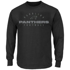 NFL Carolina Panthers Big & Tall Coverage Scheme Long Sleeve T-Shirt