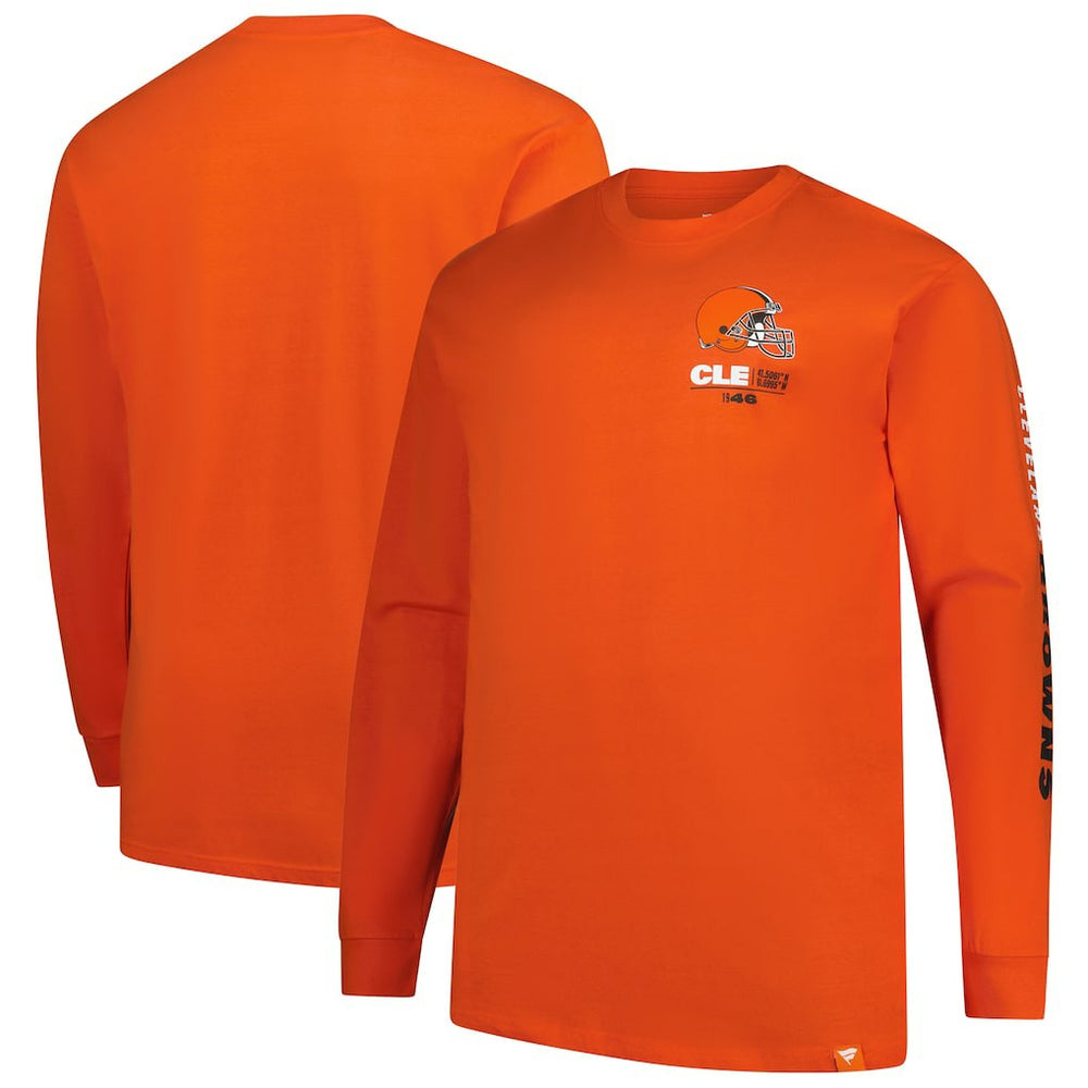 NFL Cleveland Browns Big & Tall Clock Management Legacy Long Sleeve T-Shirt