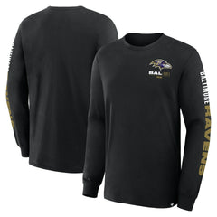 NFL Baltimore Ravens Big & Tall Clock Management Legacy Long Sleeve T-Shirt