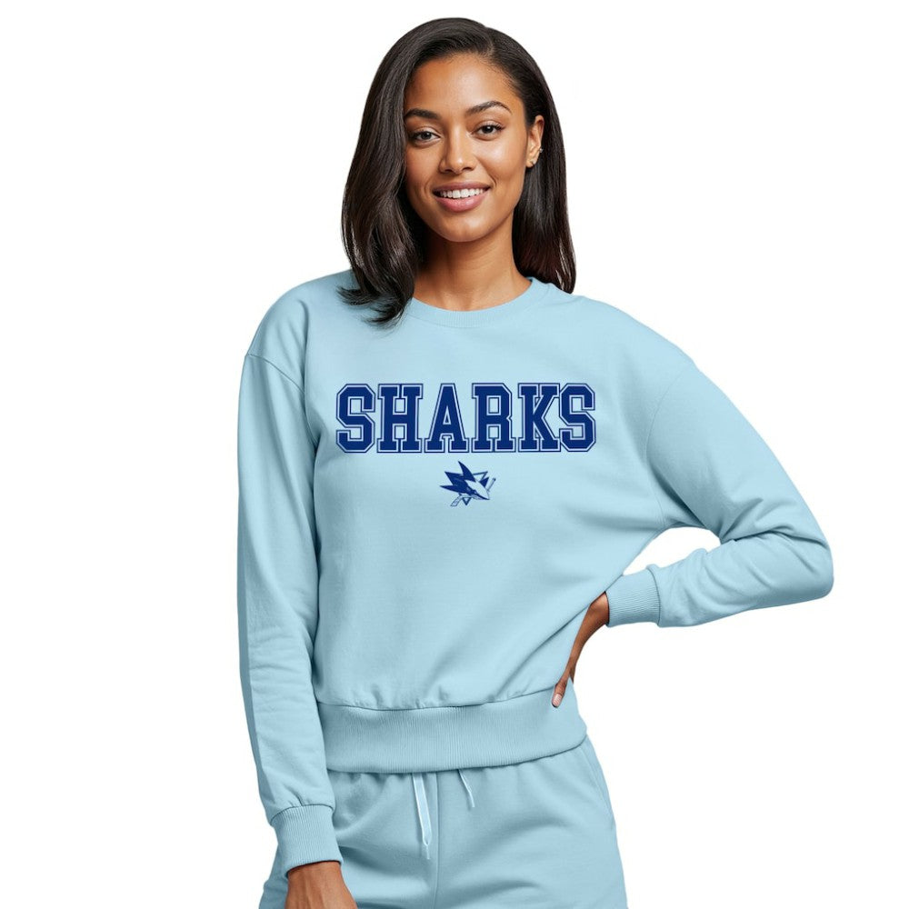 San Jose Sharks Concepts Sport Women's Tonal Pullover Sweatshirt