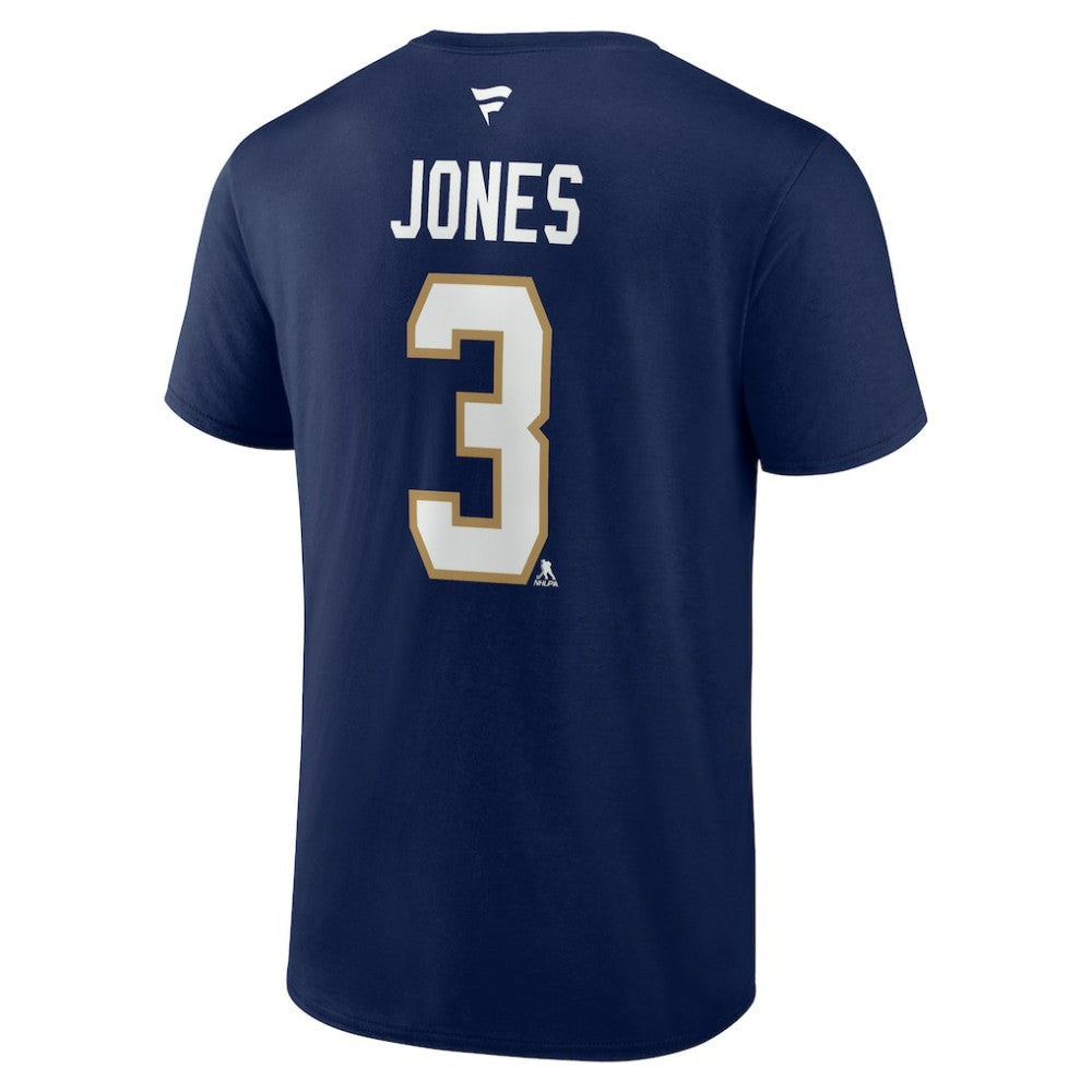 Seth Jones Florida Panthers Fanatics Authentic Stack Name & Number T-Shirt