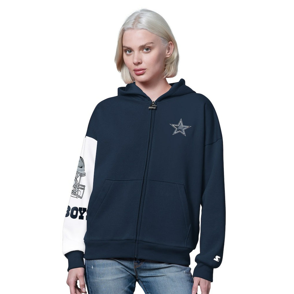 NFL Dallas Cowboys Starter Women's 4th Down Full-Zip Hoodie