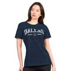 NFL Dallas Cowboys G-III 4Her by Carl Banks Women's Super-Slim Lightweight Winning Crew T-Shirt