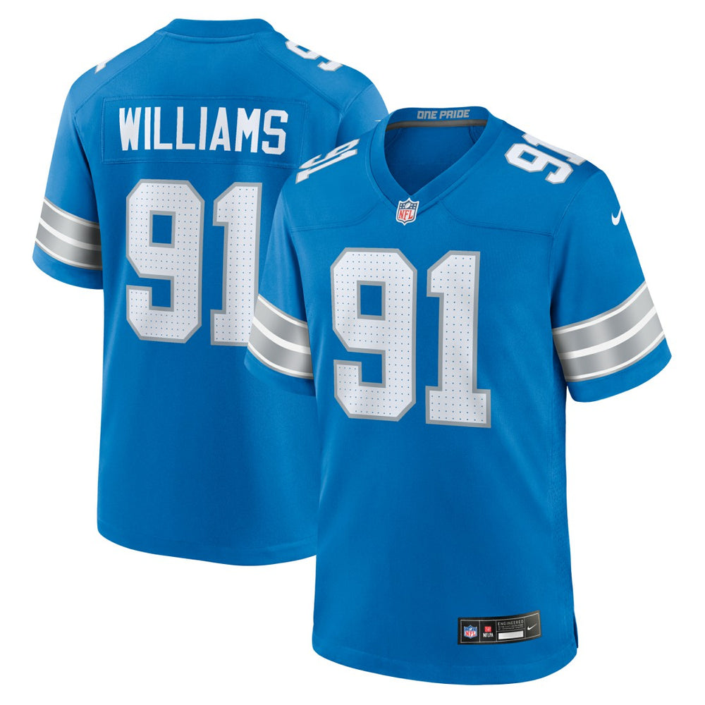 NFL Detroit Lions Tyleik Williams  2025 NFL Draft First Round Pick Game Jersey
